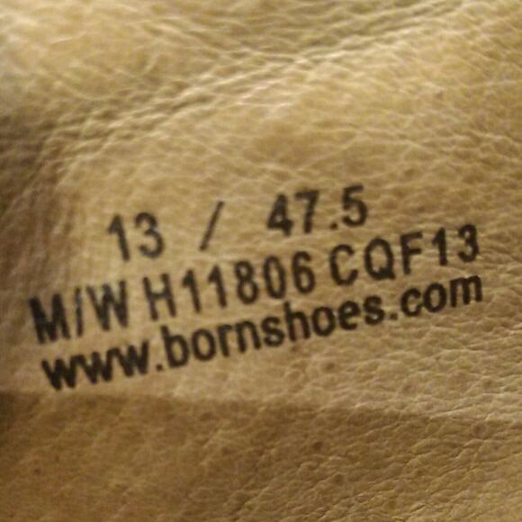 Born Men's Ridgeway Split Toe Pebbled Leather Lace Up Oxford US 13 M H 11806 - Picture 12 of 12